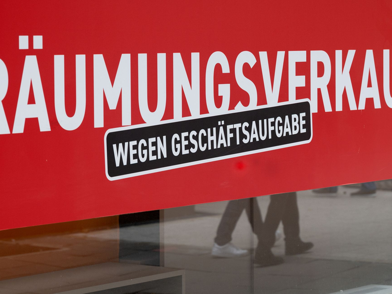 Viele Unternehmen müssen in der Wirtschaftskrise aufgeben (Archivbild).  - Foto: Bernd Weißbrod/dpa