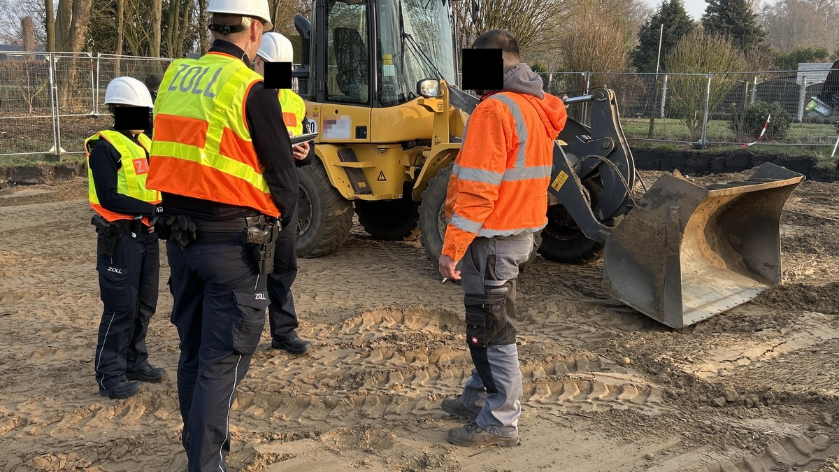 HZA-HB: Schwarzarbeitsprüfung des Zolls im Baugewerbe / Weitere Nachprüfungen aufgrund der Feststellungen des Hauptzollamts Bremen erforderlich - Foto: presseportal.de