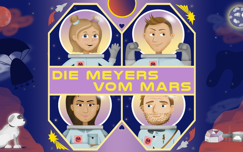 „Die Meyers vom Mars“ - Futuristische Familien-Comedy als Hörspiel-Podcast mit Linda Zervakis und Lukas Nimscheck („Deine Freunde“) - Foto: presseportal.de