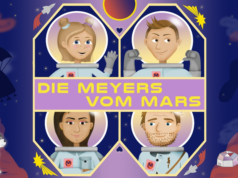 „Die Meyers vom Mars“ - Futuristische Familien-Comedy als Hörspiel-Podcast mit Linda Zervakis und Lukas Nimscheck („Deine Freunde“) - Foto: presseportal.de