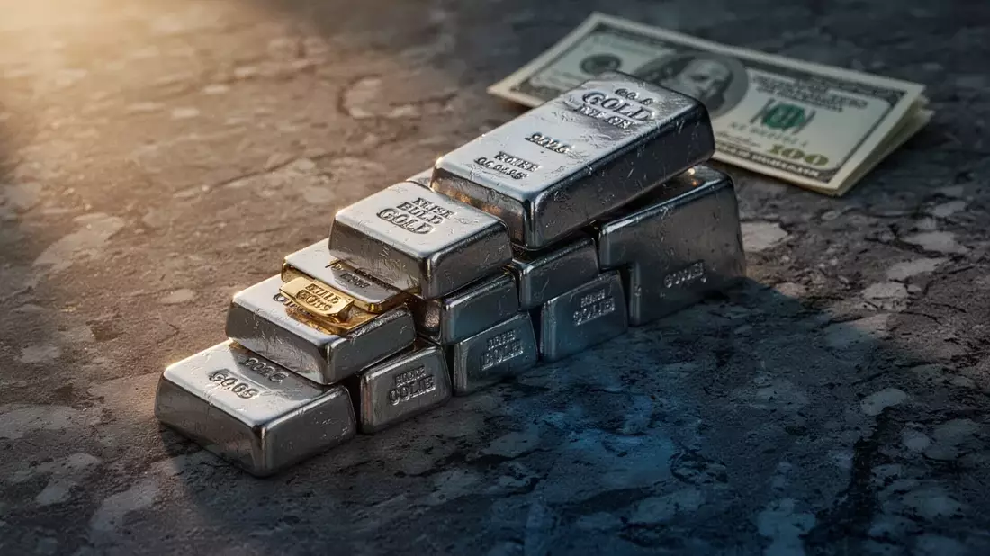 Silber: Dollar bremst Erholung - Bild: über boerse-global.de