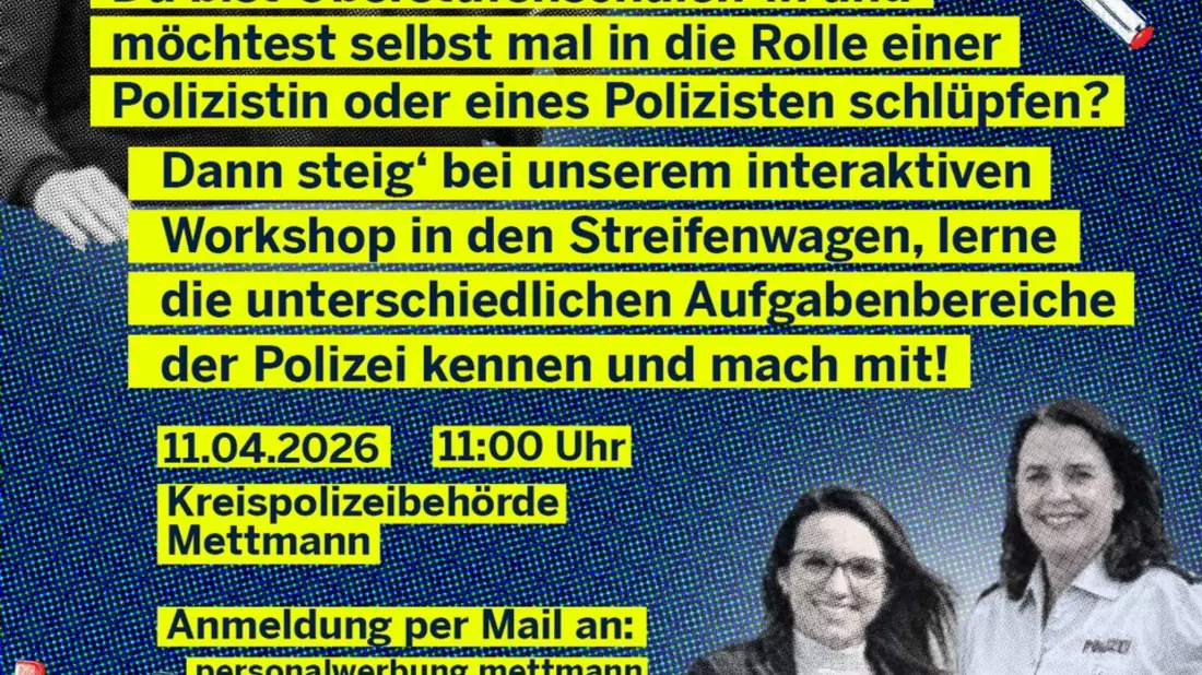 POL-ME: Komm ins Team 110!: Einladung zum Cop-Game - 2603066 - Bild: presseportal.de
