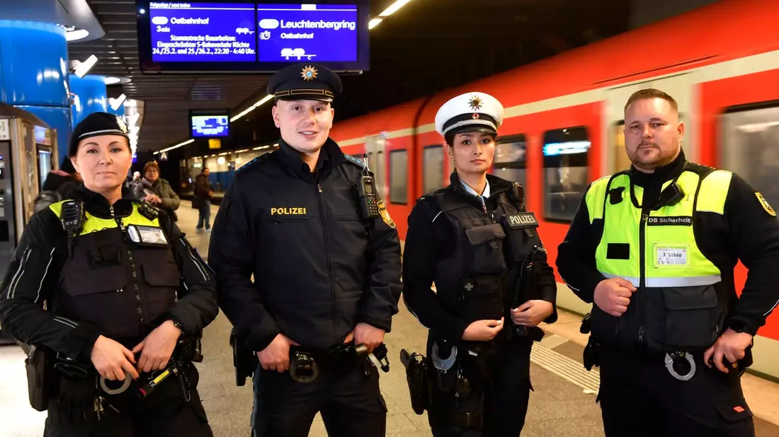 Bundespolizeidirektion München: Start der gemeinsamen Informationskampagne Sicher unterwegs der Münchner Polizei, Bundespolizei, MVG und Deutsche Bahn - Bild: presseportal.de