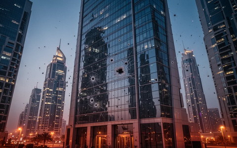 Dubai: Raketentrümmer treffen Wolkenkratzer-Fassaden - Foto: über boerse-global.de