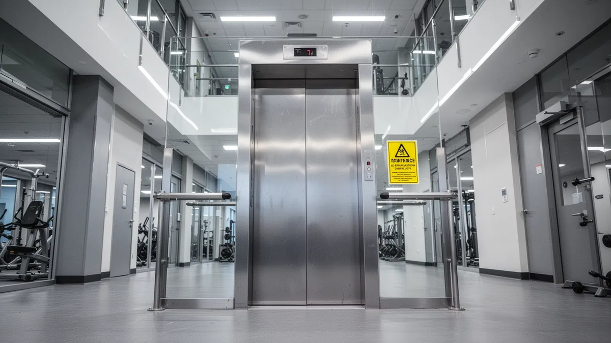 FitX Berlin-Hellersdorf: Aufzug außer Betrieb - Foto: über boerse-global.de