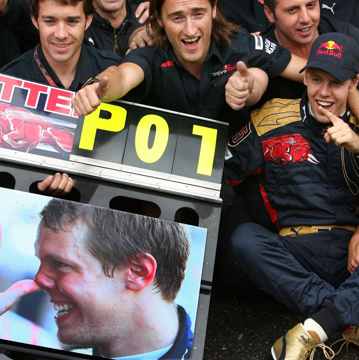 Sebastian Vettel (r) war 2008 jüngster Pole-Mann - und gewann dann auch das Rennen. (Archivbild) - Foto: picture alliance / dpa