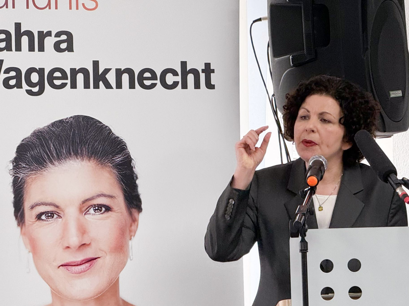 Zur Absenkung der hohen Sprit- und Energiepreise fordert die BSW-Bundesvorsitzende Amira Mohamed Ali die Rückkehr zu russischem Öl und Gas. - Foto: Iris Leithold/dpa-Zentralbild/dpa