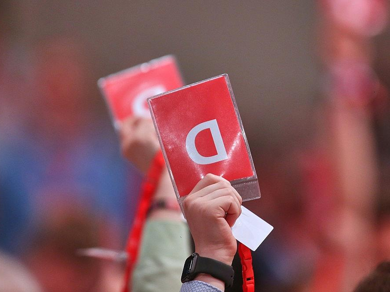 Abstimmung auf SPD-Parteitag (Archiv) - Foto: via dts Nachrichtenagentur