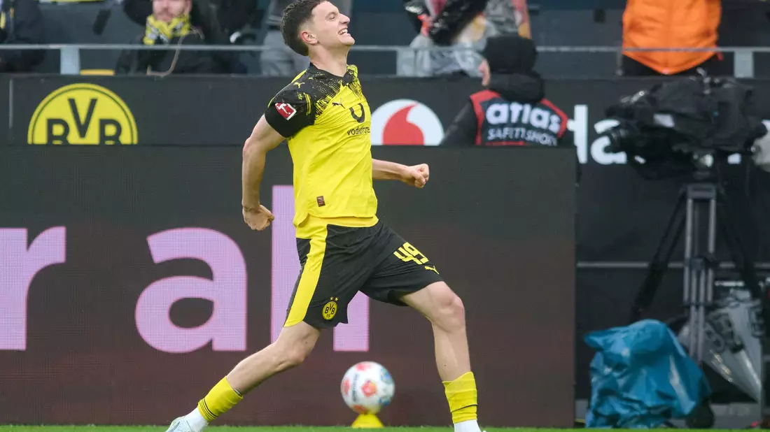 Luca Reggiani traf erstmals in der Bundesliga. - Bild: Bernd Thissen/dpa