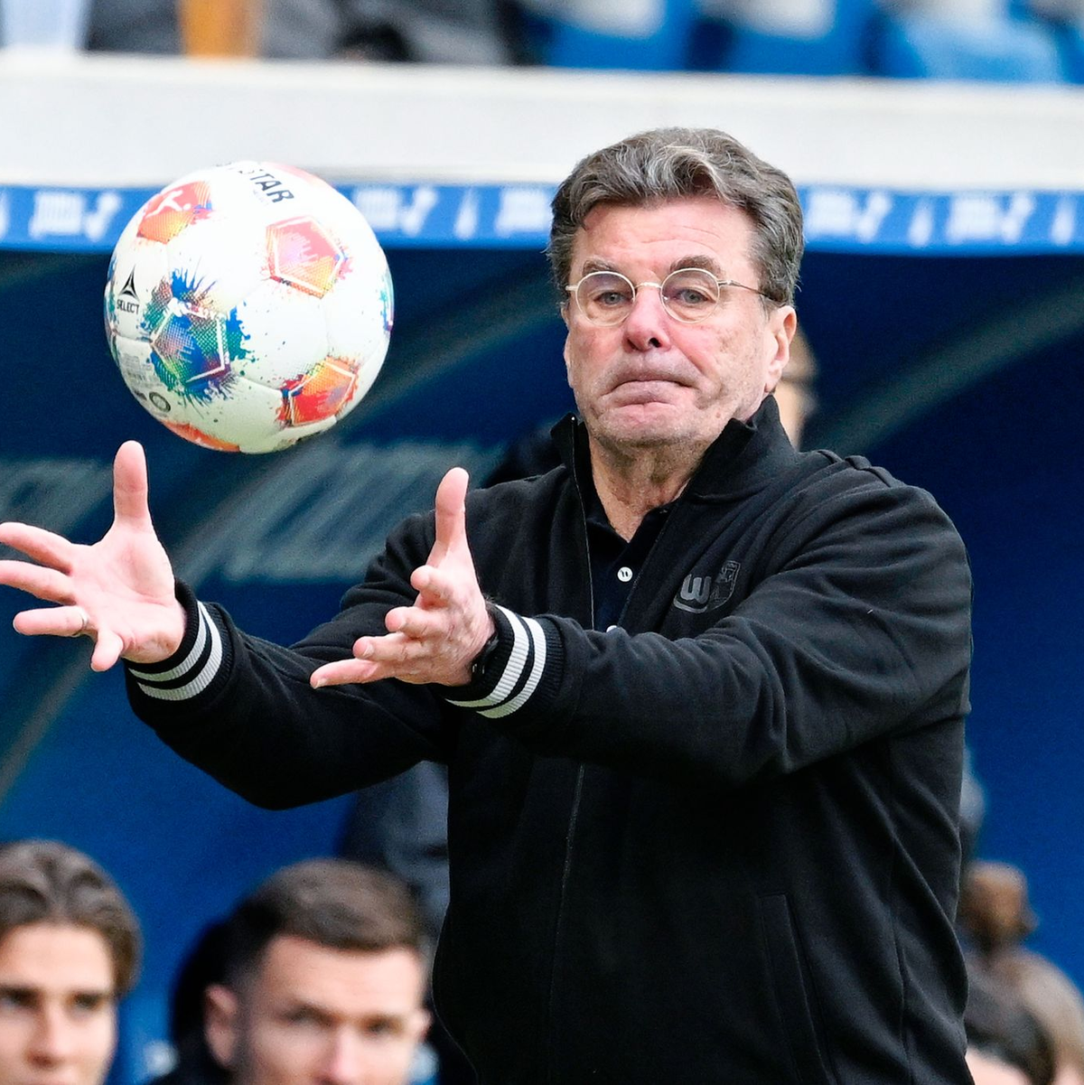 Mit Dieter Hecking holt der VfL Wolfsburg bei Hoffenheim einen Punkt. - Foto: Uwe Anspach/dpa