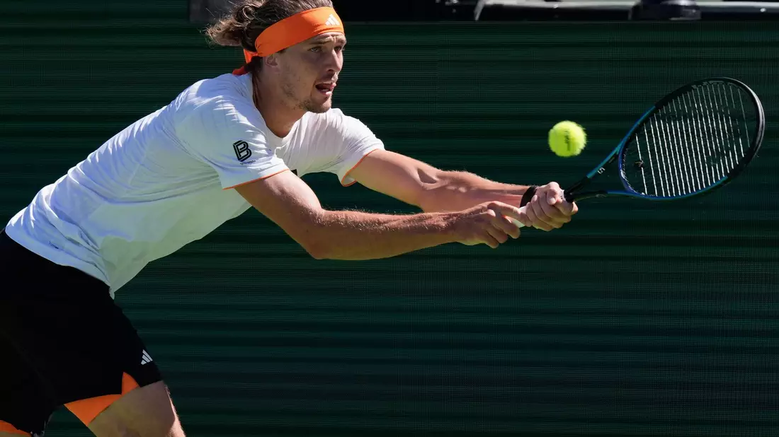 Streckte sich vergeblich: Alexander Zverev. - Bild: Mark J. Terrill/AP/dpa