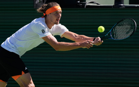 Streckte sich vergeblich: Alexander Zverev. - Foto: Mark J. Terrill/AP/dpa