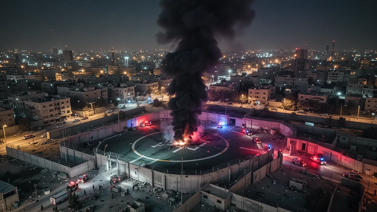 US-Botschaft in Bagdad nach Drohnenangriff in Flammen - Foto: über boerse-global.de