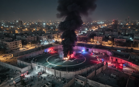 US-Botschaft in Bagdad nach Drohnenangriff in Flammen - Foto: über boerse-global.de