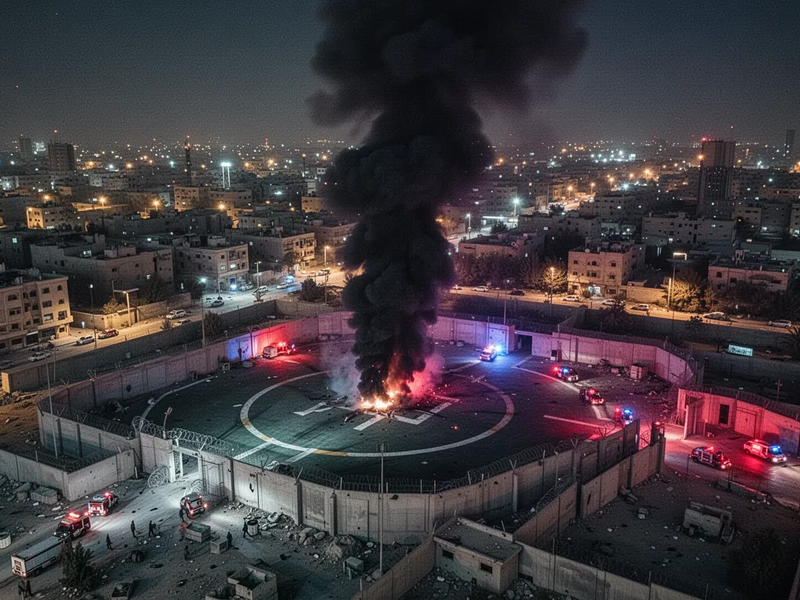 US-Botschaft in Bagdad nach Drohnenangriff in Flammen - Foto: über boerse-global.de