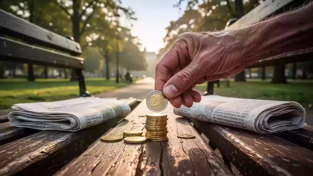 Renten steigen 2026 überraschend stark um 4,24 Prozent Illustration mit AI erstellt.