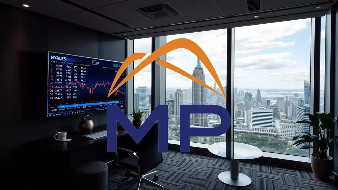 El interés institucional se dispara por MP Materials, un actor clave en tierras raras Illustration mit AI erstellt übermittelt durch boerse-global.de