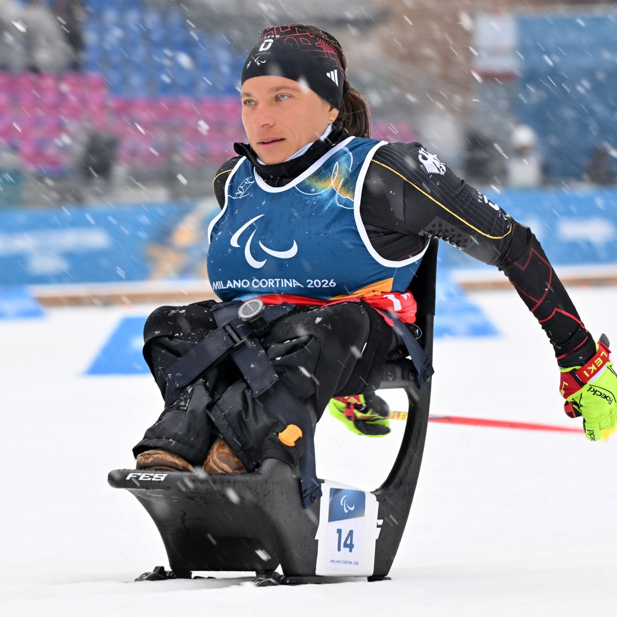 Anja Wicker gewinnt Bronze im Langlauf.  - Foto: Martin Schutt/dpa
