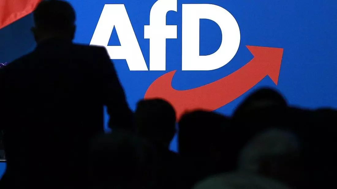 Logo auf AfD-Parteitag (Archiv) - Bild: via dts Nachrichtenagentur