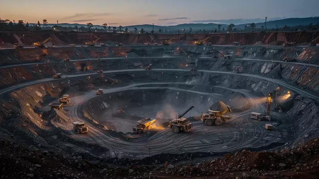 Gold: Korrektur belastet Minenwerte Illustration mit AI erstellt übermittelt durch boerse-global.de