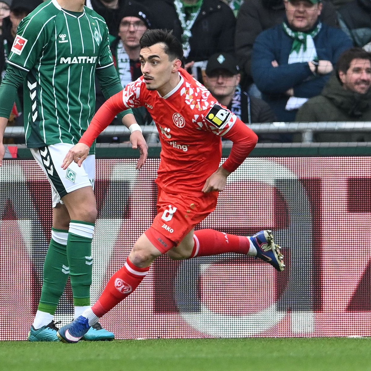 Paul Nebel brachte Mainz in Bremen früh in Führung. - Foto: Carmen Jaspersen/dpa
