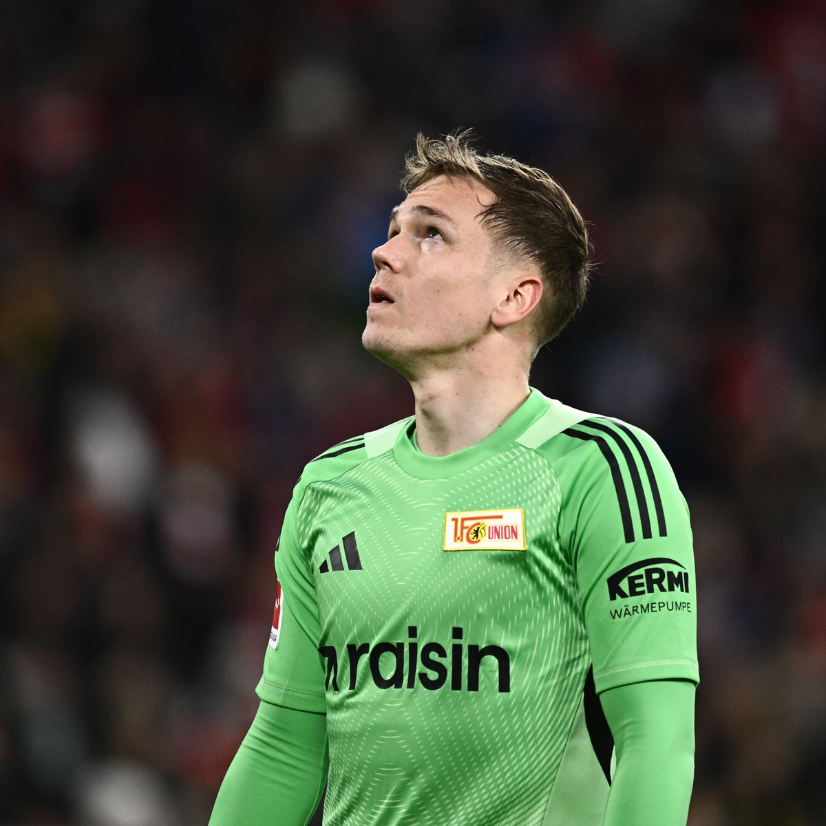 Erlebte seine Bundesliga-Premiere: Union-Torwart Matheo Raab. - Foto: Silas Stein/dpa