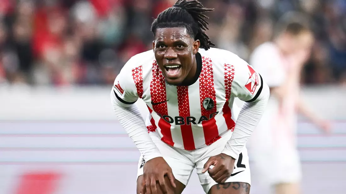 Kam zu einem seltenen Startelfeinsatz bei den Freiburgern: Cyriaque Irié - Bild: Silas Stein/dpa