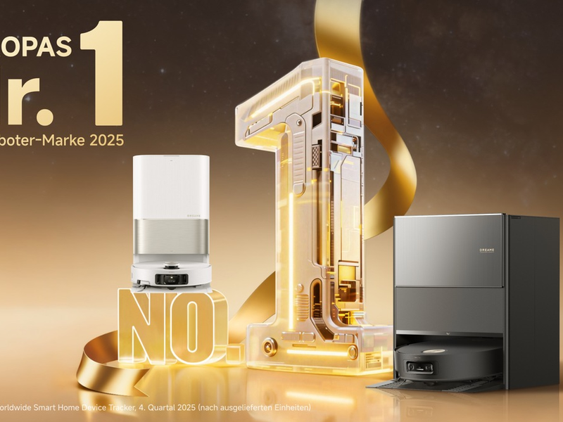 Dreame wird 2025 Europas Nr. 1 bei Saugrobotern nach Stückzahl - Foto: presseportal.de