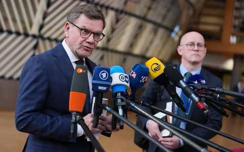 Sieht keinen Nato-Einsatz in der Straße von Hormus: Der deutsche Außenminister Johann Wadephul. - Foto: Virginia Mayo/AP/dpa