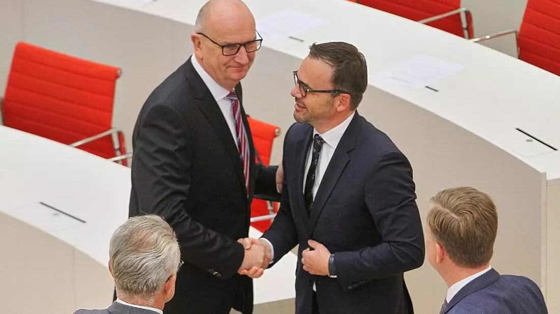 Dietmar Woidke und Jan Redmann (Archiv) - Bild: via dts Nachrichtenagentur