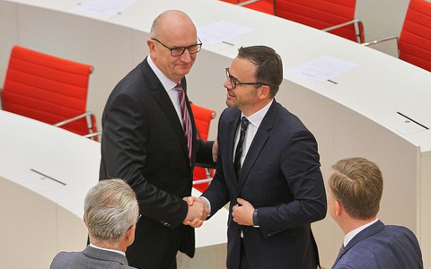 Dietmar Woidke und Jan Redmann (Archiv) - Foto: via dts Nachrichtenagentur