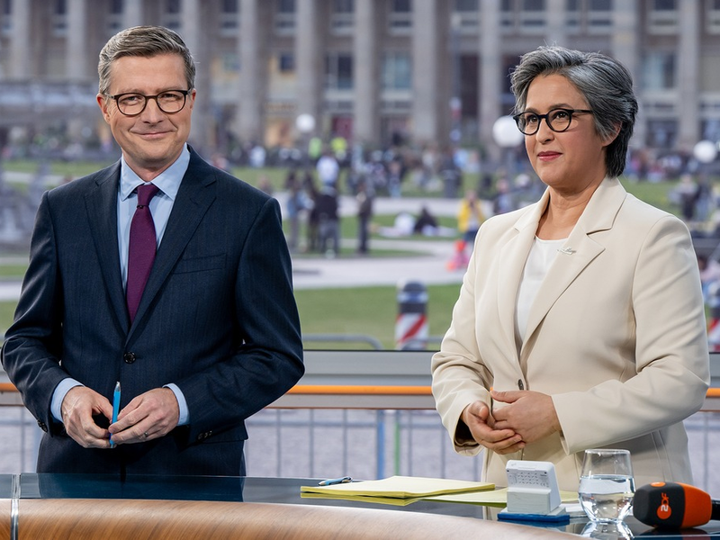 Wahl in Rheinland-Pfalz live im ZDF / heute journal aus Kaiserslautern und moma vor der Wahl aus Mainz - Foto: presseportal.de