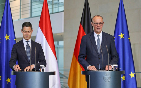 Rob Jetten und Friedrich Merz am 16.03.2026 - Foto: via dts Nachrichtenagentur