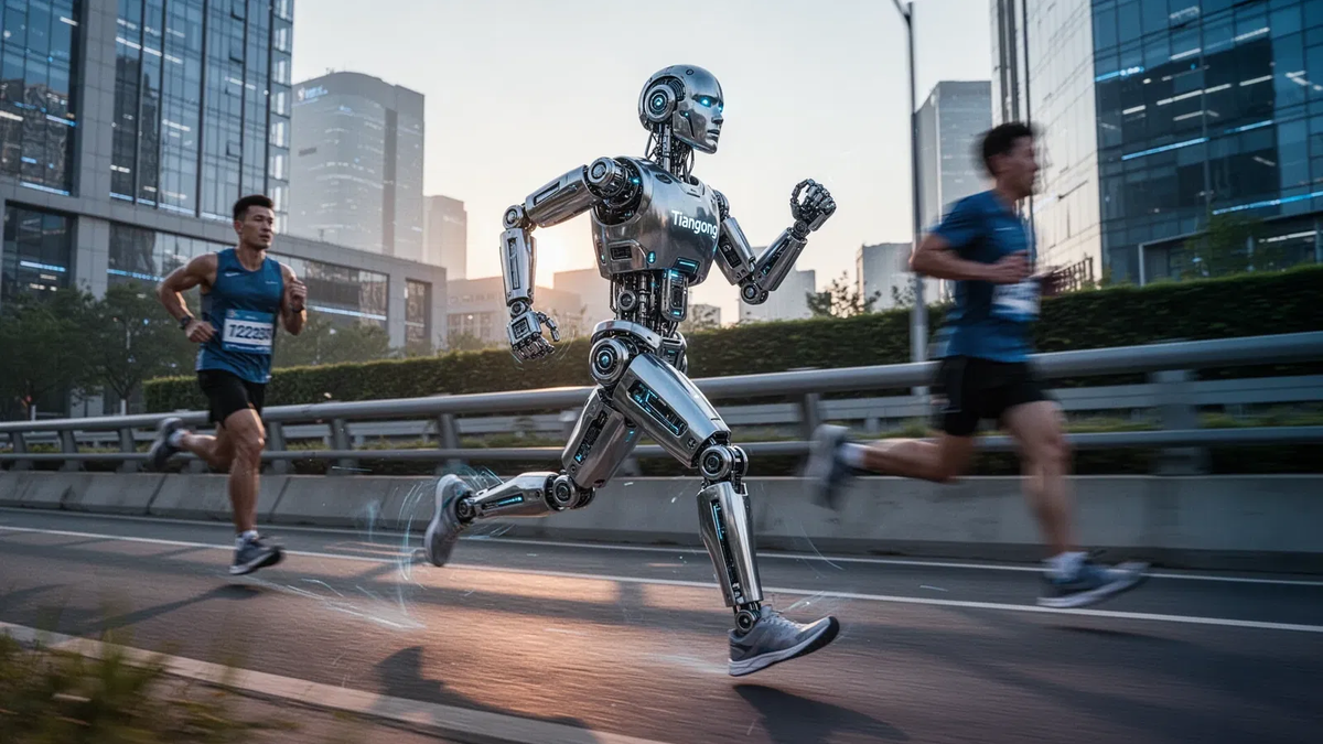 Tiangong-Roboter bereiten sich auf Peking-Marathon vor - Foto: über boerse-global.de
