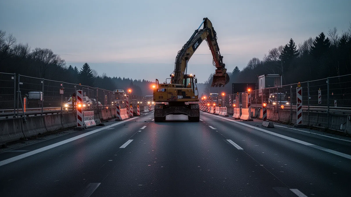 B19: Nächster Schritt der Großbaustelle bringt nächtliche Vollsperrung - Foto: über boerse-global.de