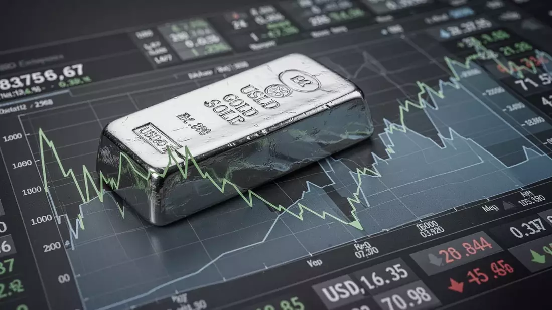 Silber: Dollar bremst Aufstieg - Bild: über boerse-global.de
