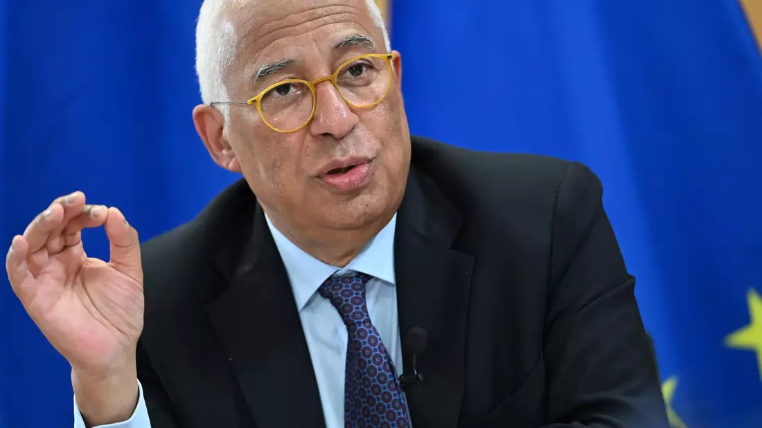 Die EU muss die Ukraine weiterhin mit allen Mitteln unterstützen, fordert EU-Ratspräsident António Costa im Interview. - Bild: Markus Lenhardt/dpa-ENR Pool/dpa
