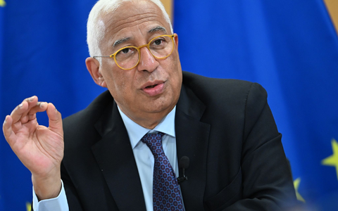 Die EU muss die Ukraine weiterhin mit allen Mitteln unterstützen, fordert EU-Ratspräsident António Costa im Interview. - Foto: Markus Lenhardt/dpa-ENR Pool/dpa