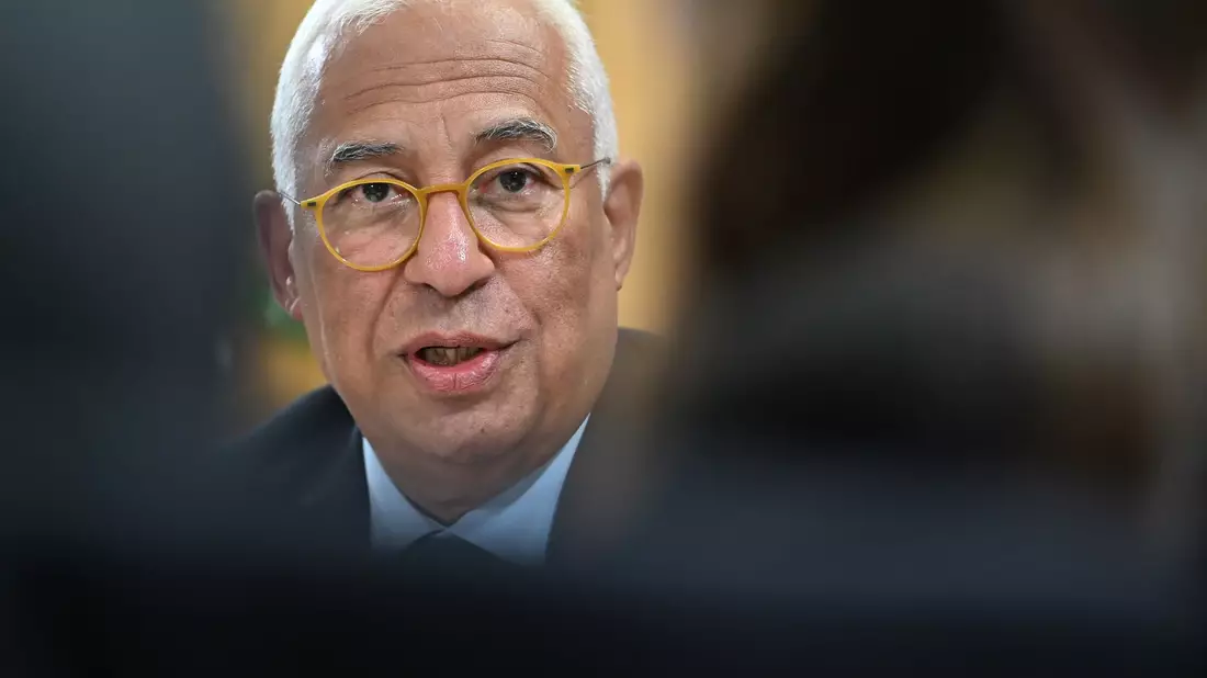 António Costa, Präsident des Europäischen Rates, spricht sich für die weitere Unterstützung der Ukraine aus. - Bild: Markus Lenhardt/dpa-ENR Pool/dpa
