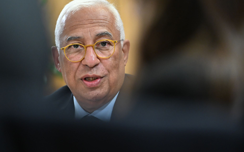 António Costa, Präsident des Europäischen Rates, spricht sich für die weitere Unterstützung der Ukraine aus. - Foto: Markus Lenhardt/dpa-ENR Pool/dpa