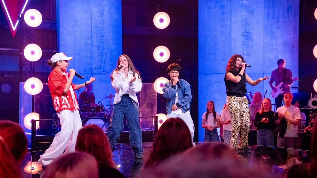 Illia Liam Elena Nisa The Voice Kids - Bild: Joyn/Claudius Pflug, presseportal.de