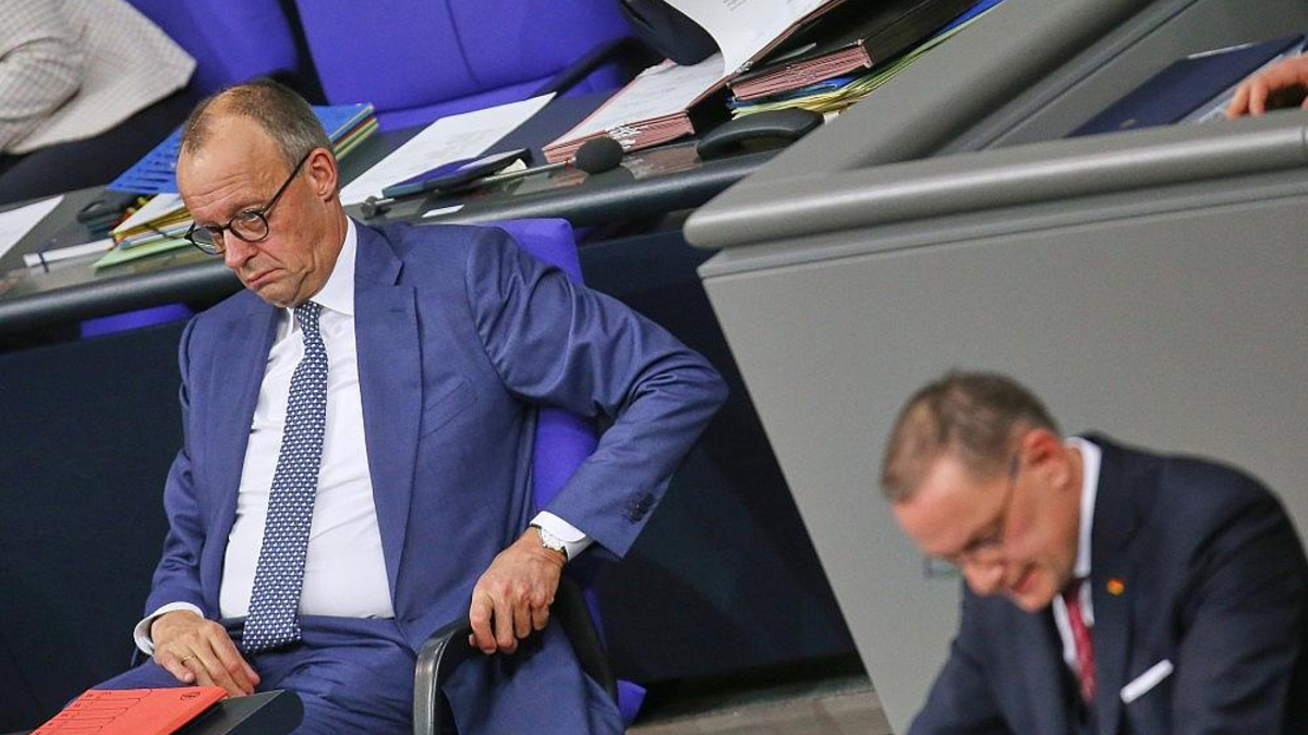 Friedrich Merz und Tino Chrupalla (Archiv) - Foto: via dts Nachrichtenagentur