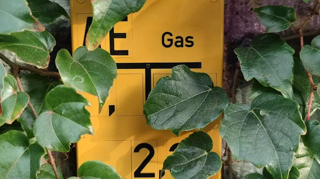Gas-Hinweisschild (Archiv) - Bild: via dts Nachrichtenagentur