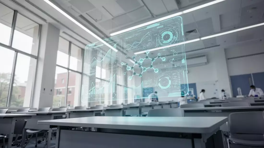 Digitale Weiterbildung erobert das Gesundheitswesen Illustration mit AI erstellt übermittelt durch boerse-global.de