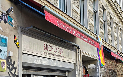 Vom Buchhandlungspreis ausgeschlossener Buchladen Zur schwankenden Weltkugel (Archiv) - Foto: via dts Nachrichtenagentur