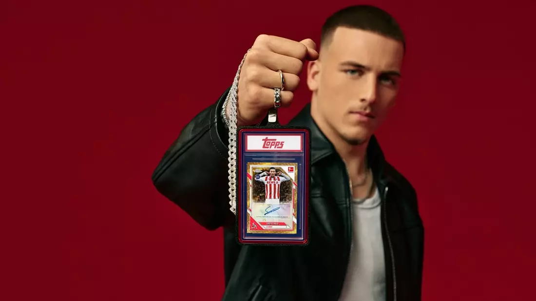 Es ist schon toll, wenn Leute dich ziehen können. - Top-Rookie Saïd El Mala ist das Gesicht der neuen Bundesliga Topps Chrome® 2025/26 Kollektion - Bild: presseportal.de