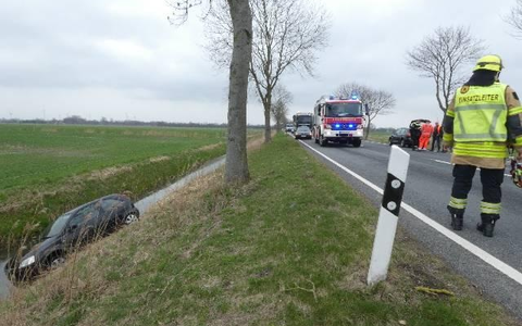 POL-CUX: Verkehrsunfall nach gesundheitlichen Problemen auf der B73 im Bereich Altenbruch (Foto im Anhang) - Foto: presseportal.de