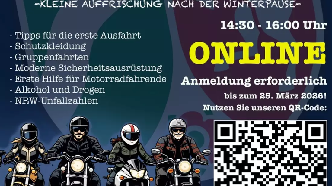 POL-NE: Bestens informiert: Online-Veranstaltung für Motorradfahrende - Bild: presseportal.de