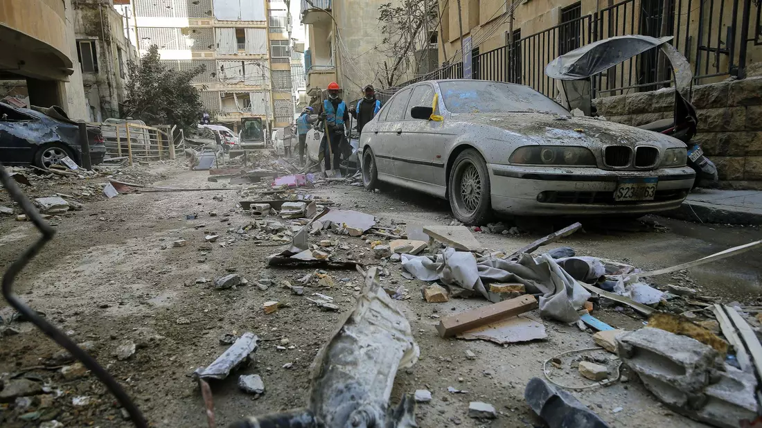Libanons Hauptstadt Beirut ist weiter Ziel israelischer Luftangriffe  - Bild: Marwan Naamani/dpa