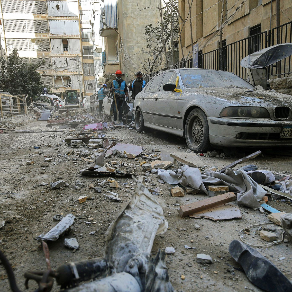 Libanons Hauptstadt Beirut ist weiter Ziel israelischer Luftangriffe  - Foto: Marwan Naamani/dpa